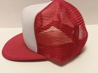 Vintage Nos Capital Airlines Snapback Trucker Hat Red White Adjustable