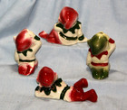 Vintage Ceramic Elves - Set Of 4 - Nice 