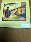 Doreman Burns Spirit Of Taos 1993 Watercolor 8    Tile Signed Art Southwestern