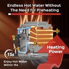 Rvpart Pro Rv Tankless Water Heater Propane With 15 X 15 In Black Door Dc 12v