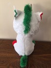 Christmas Beanie Boo Ty 16    Jumbo Plush Stuffed Animal Unicorn    candy Cane    Nwt