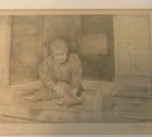 Willy Seiler Original Etching  okinawa  Signed Japanese Art Mid-century 16x20