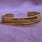 Vintage Avon Star Sun Zodiac Astrology Taurus Traits Gold Tone Cuff Bracelet