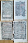 7 Early Printed Post Incunable Leaves  e  - 1487 1550