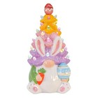 Timer Easter Decorations For Home - Light Up Easter Bunny Decor Pink Blue