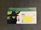 Sealed Wicked Broadway Musical Mailer Ad 2026 Gershwin Theatre