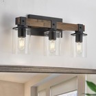 Vanity Lights For Bathroom Farmhouse Bathroom Light Fixtures 3 4 5-light Black