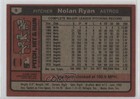 1980 Topps Burger King Pitch Hit   Run Restaurant Nolan Ryan  9 Hof
