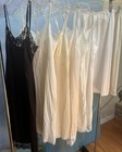 Lot 8 Vtg Nylon Lingerie Half Full Slip Dresses Slips