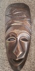 Hand Carved African Tribal Wooden Mask Wood Ghana Kenya Lot Collectible Vintage