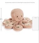 Jellycat Odell Octopus Plush Stuffed Animal 18 5  Large Size With Bag