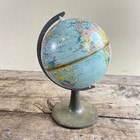 Small Vintage  1976 Scan Globe A s Havdrup danmark Bakelite Stand Metal Globe