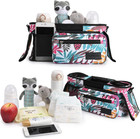 Stroller Organizer With Insulated Cup Holders Multi-functional Universal Baby