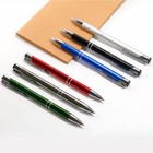 New Full Metal Ballpoint Pen 1mm Black Ink Gel Pen Office Writing Stationery Us
