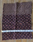 Antique Early Calico 19thc Quilt  Piece Two Different Calico Fabrics On Back