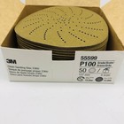3m 55599 Clean Sanding Disc 5in P100 Hookit 236u Hook   Loop Aluminum Oxide 50pk
