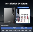 Ranein 18kw Electric Tankless Water Heater  240v Instant On Demand Endless Water