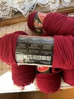 Red Heart Super Saver Yarn Burgundy 7 Oz Skein 0376  Worsted  5 1 2 Skeins