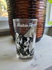 Vintage 1950s Boston Terrier Dog Glass Boscul Peanut Butter Promo Advertising   