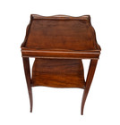 Antique Mahogany Wood 2-tier Side Table Or Display Stand - Rare  