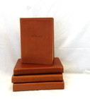 The Traveler s Atlas A Geographic Handbook Soft Leather Cover 4x6  Tan