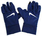 Nike Fleece Gloves Men s L xl Running Dri-fit Touch Screen Midnight Navy silver