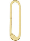 24mm 14k Yellow Gold Charm Hinged Carabiner Lock Bail Enhancer Extender Pendant