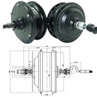 500w-2000w 36v 48v Electric Bike Front Rear Hub Motor Wheel Conversion Kit