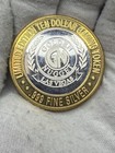Golden Nugget  10 Gambling Token Gn Design  999 Silver I221