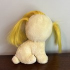 Vintage 1983 Animal Toy Imports Yellow Puppy Plush Hair Fan 7 