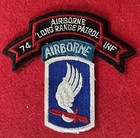 Japanese Made Patch 74th Infantry Detachment Lrp Scroll 173rd Airborne Ssi Lrrp