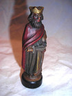        Vintage Replacement Anri King Richard One Black Chess King Hand Carved Wood