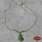 Chinese Natural Green Chalcedony Hand-carved Maitreya Buddha Statue Pendant
