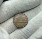 1965 Curved Clipped Planchet Lincoln Cent Error Coin X74