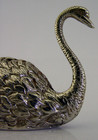 Sterling Silver Swan Bird Pin Cushion Sewing Needlework 1972 45g Animal