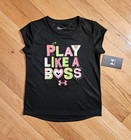 New Under Armour Little Girl Tee   Capr Legging Set  Black Multi  sz 4-6x Avail 