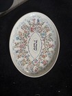 Lenox L chaim 16    Hallah Plate Platter Ivory Floral Judaica Serving Plate