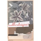 Original Mixed Media Modern Art Collage  anacusia  6 25x10  Signed