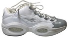 Reebok Question Low Gray Toe Basketball Sneaker Mens 10 White Grey Allen Iverson
