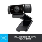Logitech C922x Pro Stream Webcam     Full 1080p Hd Camera  Black