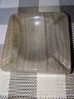  Vintage Square Alabaster Ashtray Onyx Marble Cigarette 4 Slot 4   