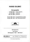 Hansi Dujmic Autograph  Austrian Musician Coa Scarce