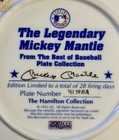 Lot Of  4  Mickey Mantle Commemorative Plates - The Hamilton Collection