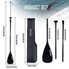 Carbon Fiber Paddles Lightweight  Sup Paddles  Adjustable Carbon Shaft 3-piec   