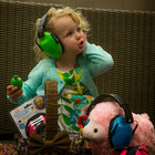 Kids Hearing Protection Earmuffs 23db Nrr Folding Adjustable Ages 6m   8y