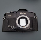 Vintage Vivitar 400 sl Film Photography Camera With Lens   Black Case 96303258