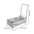 370w Commercial Fryer Oil Filter Cart Machine 55l Kitchen Oil Filtration System