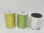 Huge Craft Lot Of 3mm 1 8  Double Faced Satin Ribbon Trim Spools Remnants