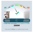 Bestrans 2000w Step Up Transformer 110v To 220v Converter Pearl White