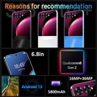 Global Unlocked Cell Phone 5g Smartphone Dual Sim Android Cheap Mobile Phones